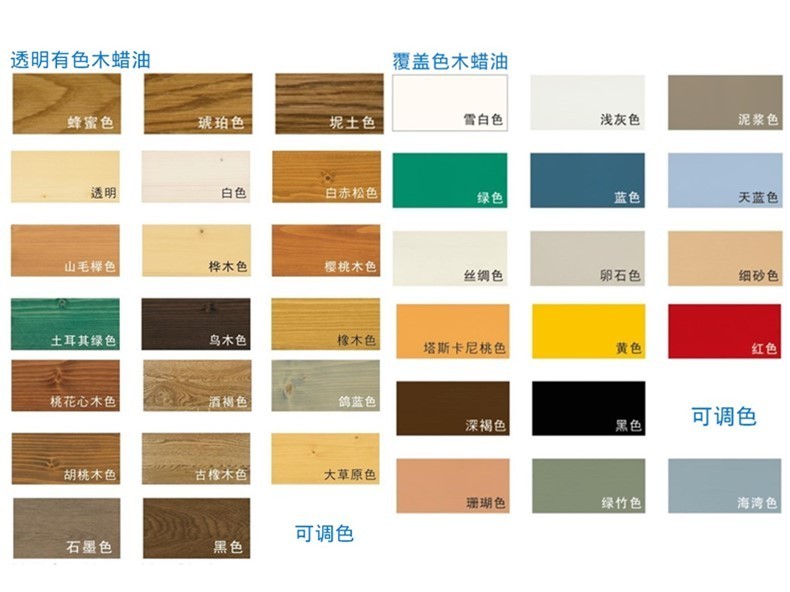 pnz有色木蠟油色卡